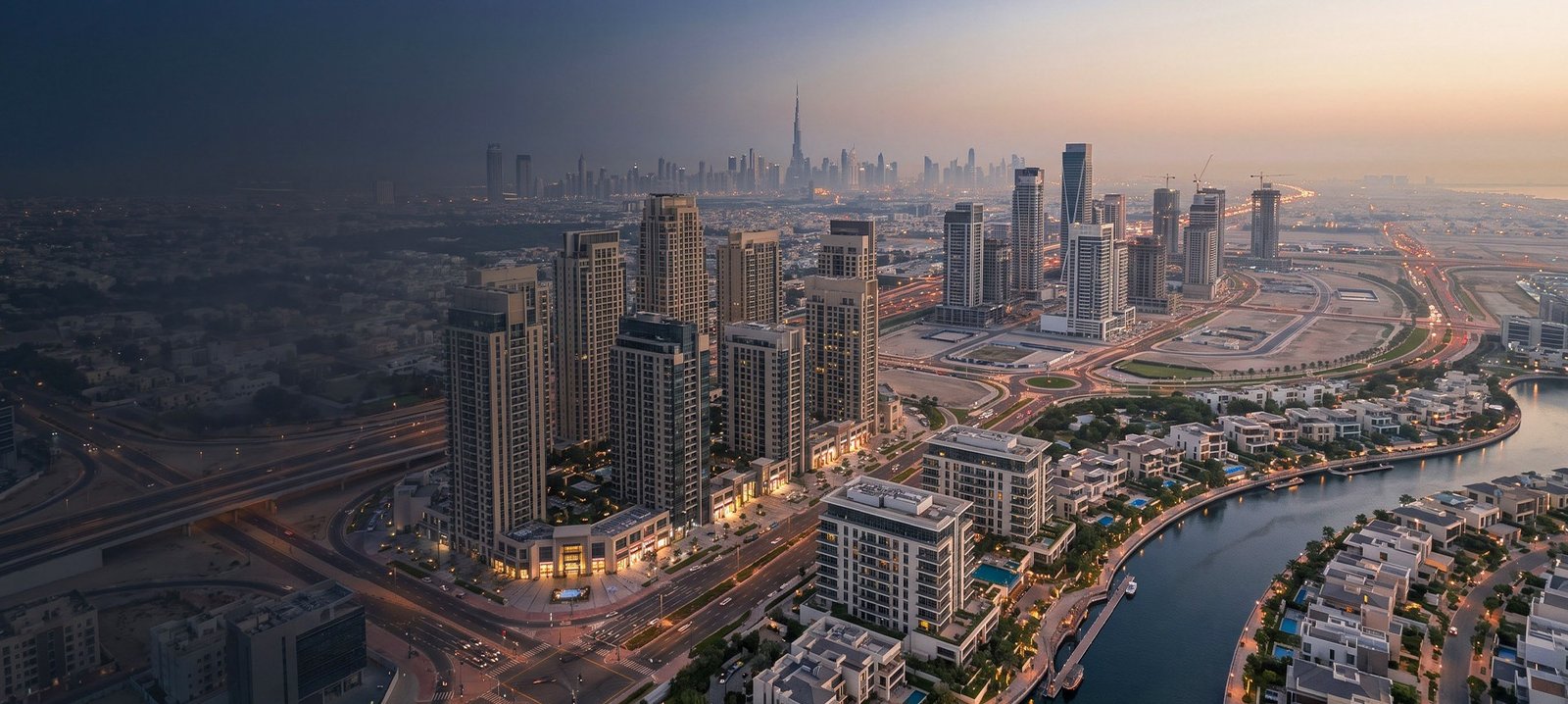 Dubai waterfront community and business district