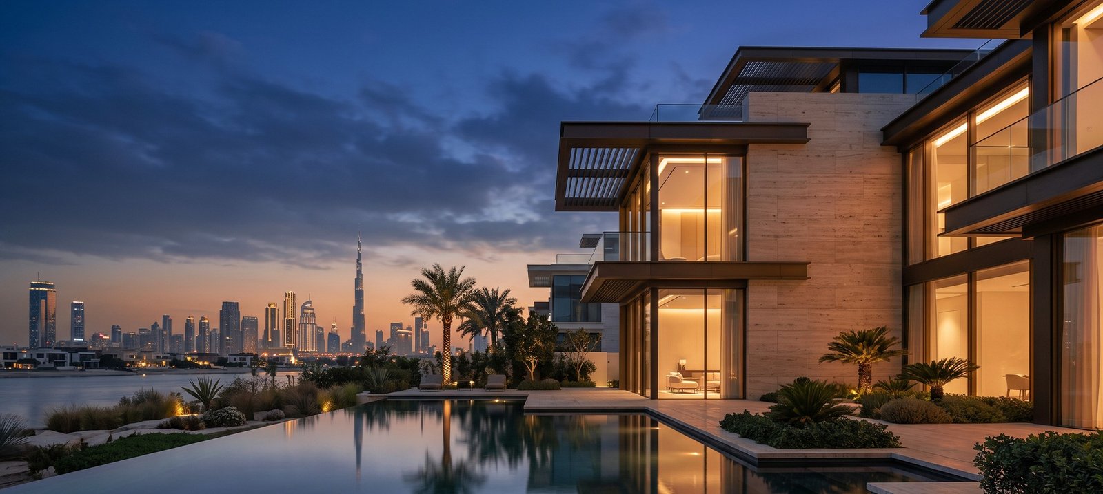 Waterfront residence overlooking Dubai